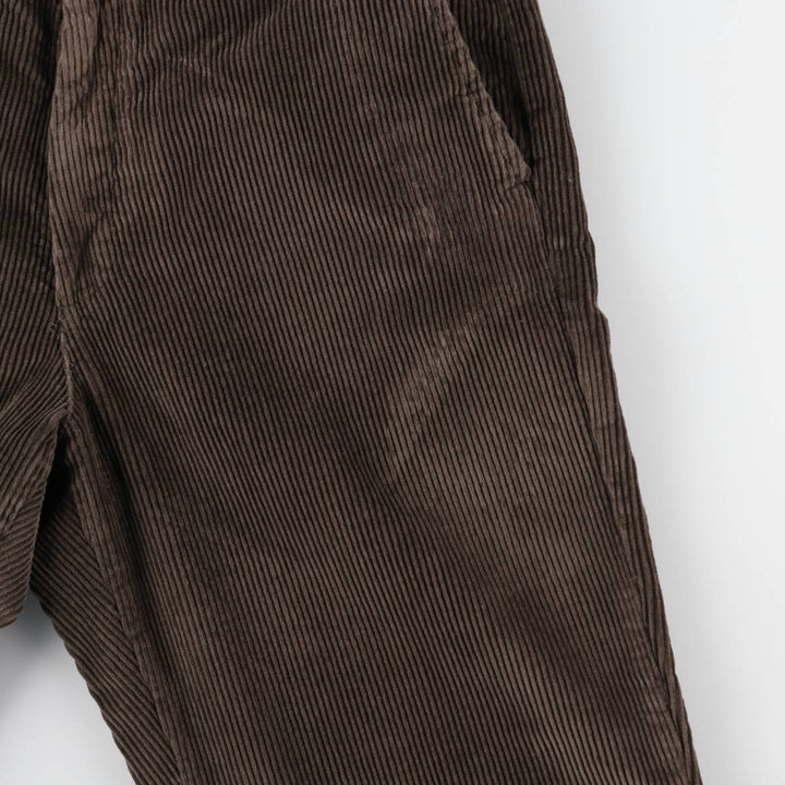 Perry Ellis Cotton Wide-Wale Corduroy Pants, Men's Size W34 (approx.) cotton brown type Vintage Second Hand