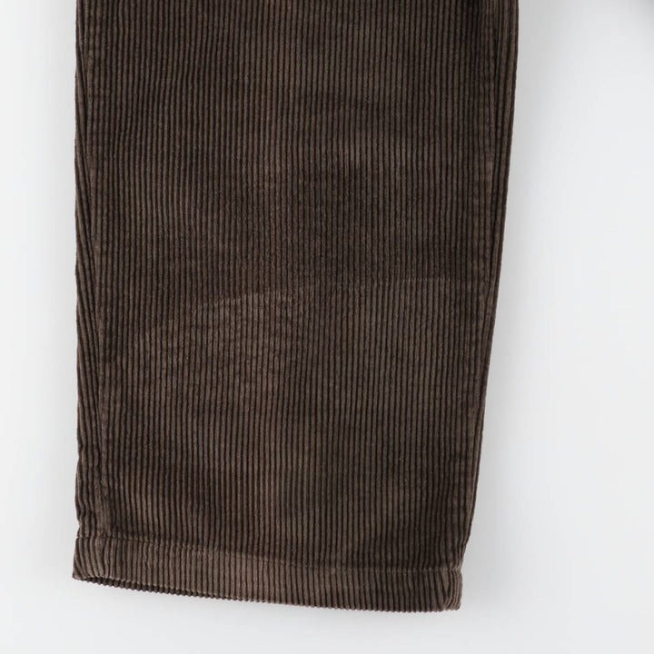 Perry Ellis Cotton Wide-Wale Corduroy Pants, Men's Size W34 (approx.) cotton brown type Vintage Second Hand