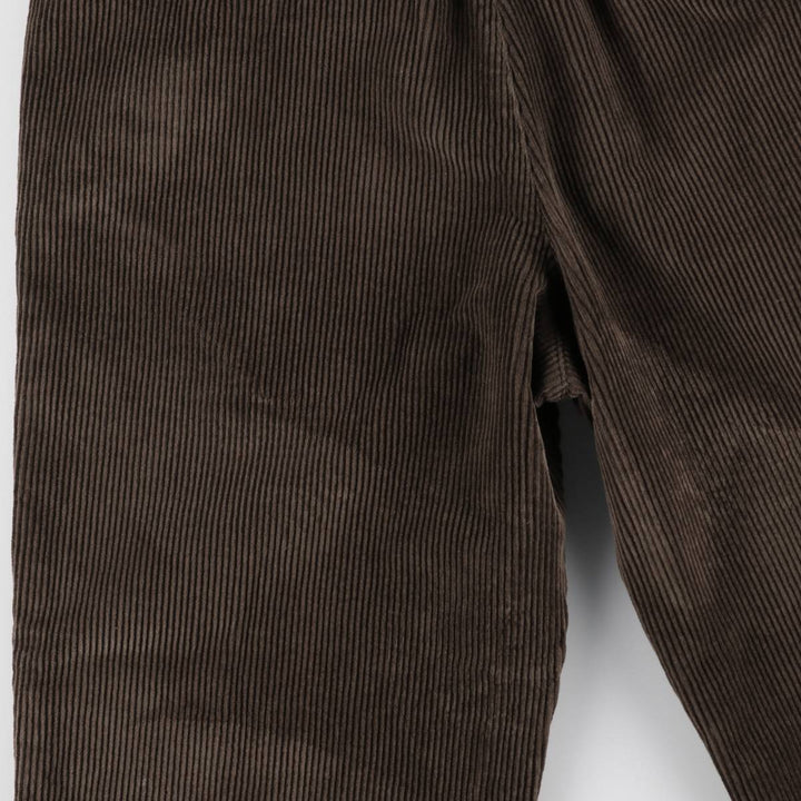 Perry Ellis Cotton Wide-Wale Corduroy Pants, Men's Size W34 (approx.) cotton brown type Vintage Second Hand