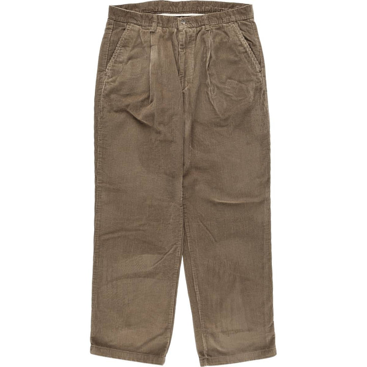 St. Bernard wide-wale corduroy pants, men's size W36 (approx.) cotton brown type Vintage Second Hand