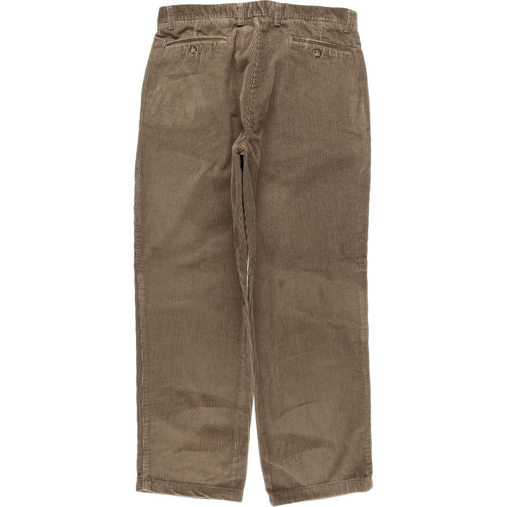 St. Bernard wide-wale corduroy pants, men's size W36 (approx.) cotton brown type Vintage Second Hand