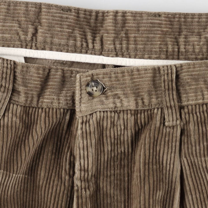 St. Bernard wide-wale corduroy pants, men's size W36 (approx.) cotton brown type Vintage Second Hand