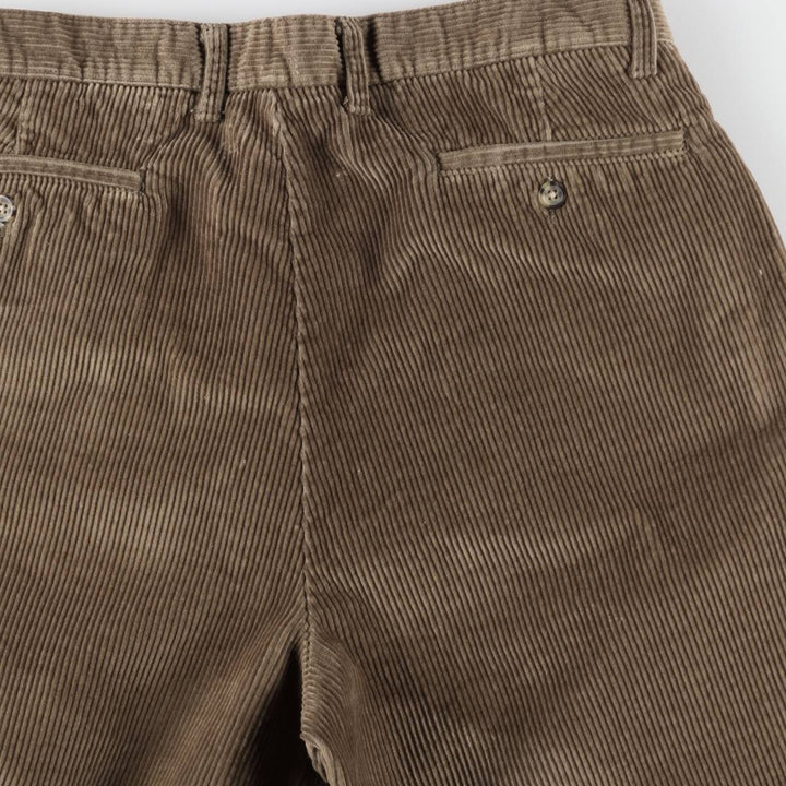 St. Bernard wide-wale corduroy pants, men's size W36 (approx.) cotton brown type Vintage Second Hand