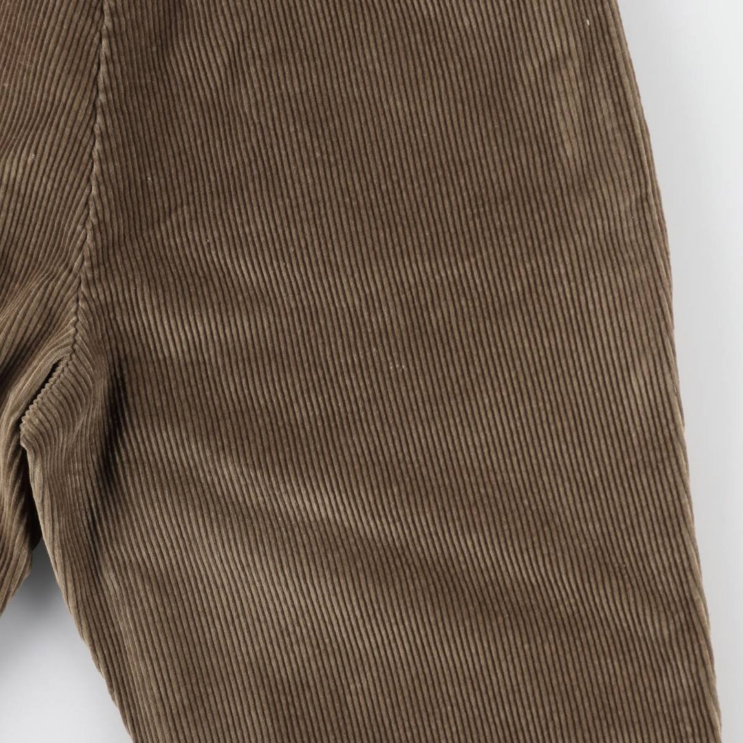 St. Bernard wide-wale corduroy pants, men's size W36 (approx.) cotton brown type Vintage Second Hand