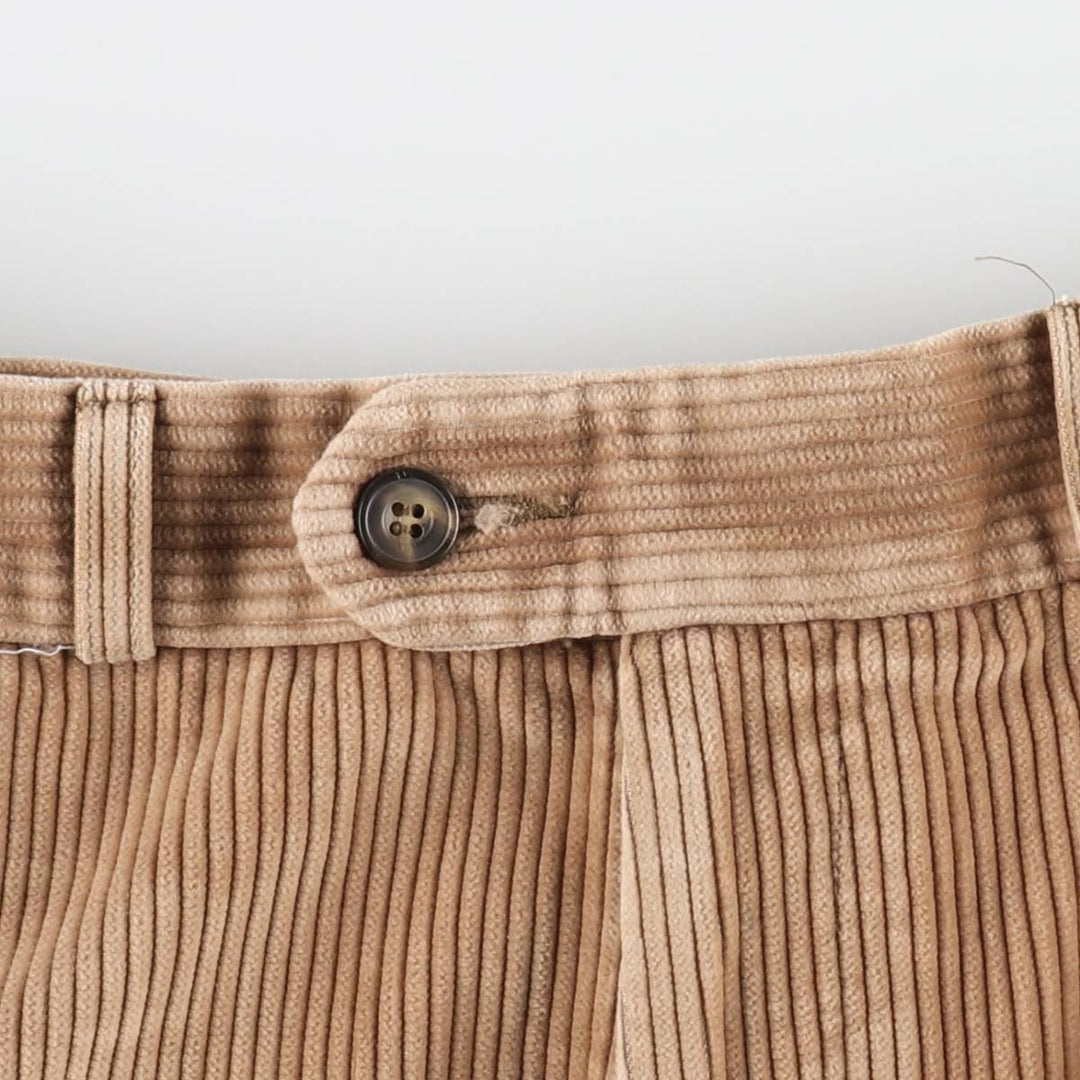 Marks & Spencer wide-wale corduroy pants, made in England, men's size W36 (approx.) cotton Beige type Vintage Second Hand