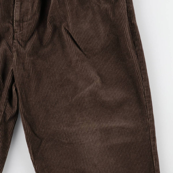 CROFT&BARROW Two-Pleat Corduroy Pants, Men's Size W37 (approx.) cotton brown type Vintage Second Hand