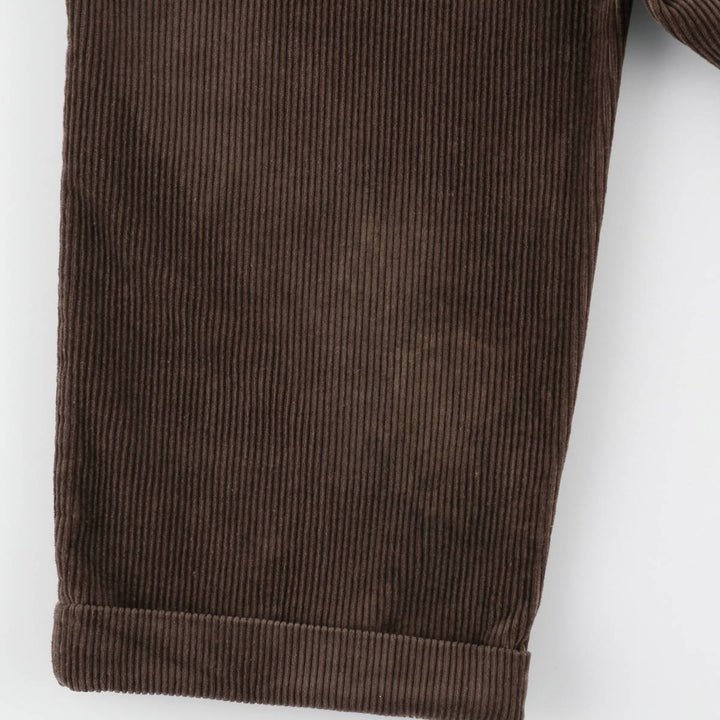 CROFT&BARROW Two-Pleat Corduroy Pants, Men's Size W37 (approx.) cotton brown type Vintage Second Hand