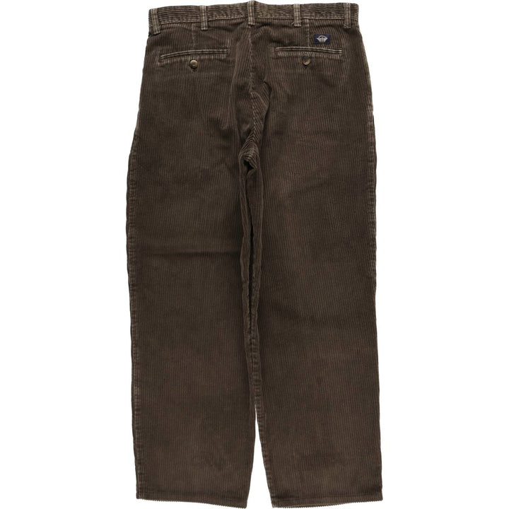 90'S Dockers khakis two-pleat corduroy pants, men's size W34 equivalent, vintage. cotton brown type Vintage Second Hand