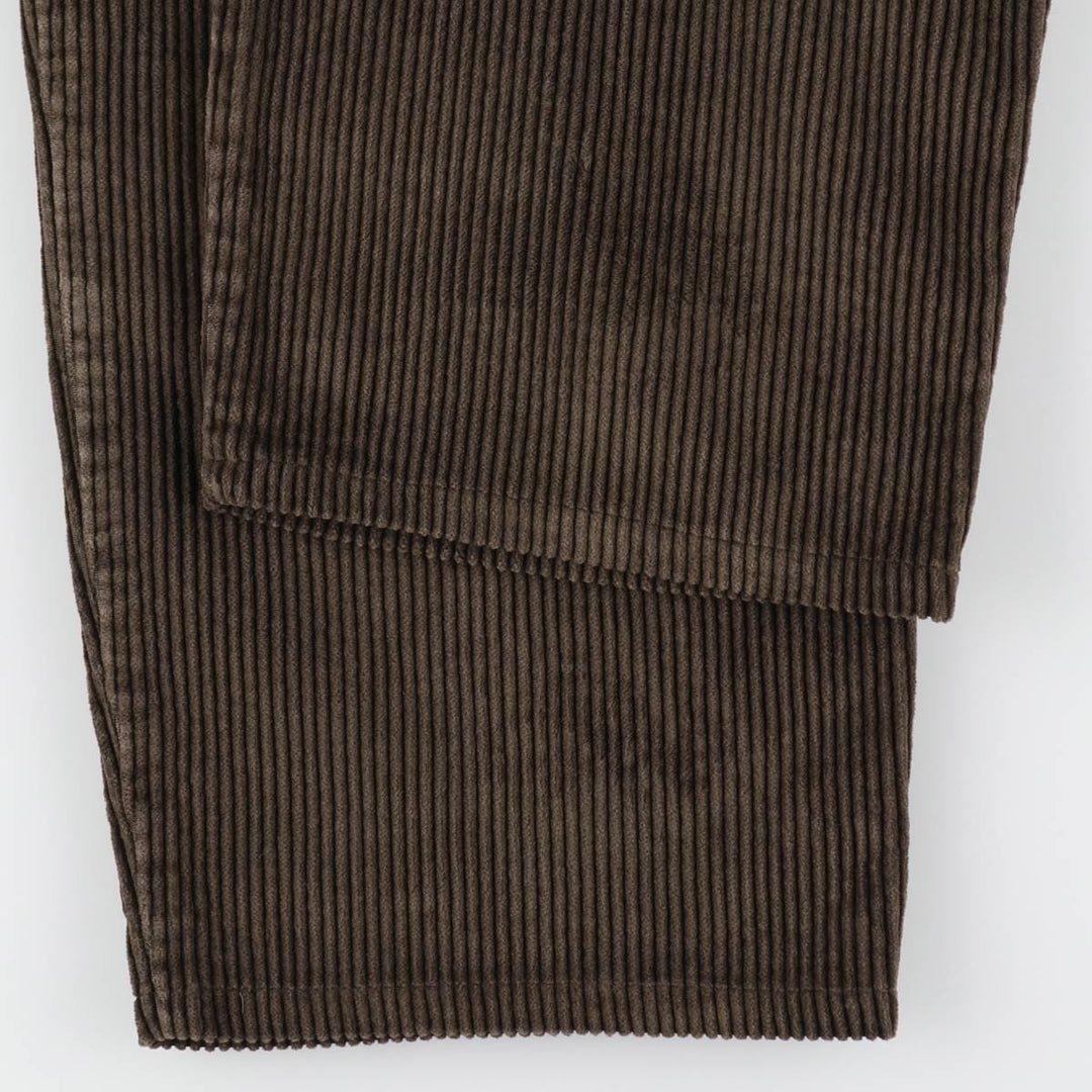 90'S Dockers khakis two-pleat corduroy pants, men's size W34 equivalent, vintage. cotton brown type Vintage Second Hand