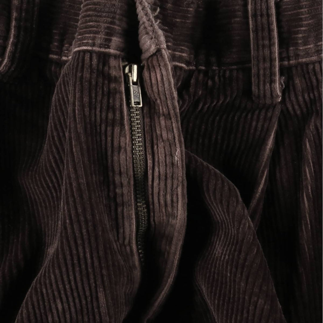 St. John's Bay two-pleat corduroy pants, men's size W33 (approx.) cotton brown type Vintage Second Hand