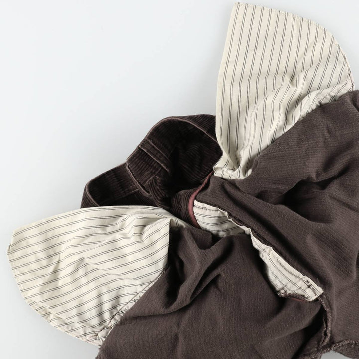 St. John's Bay two-pleat corduroy pants, men's size W33 (approx.) cotton brown type Vintage Second Hand