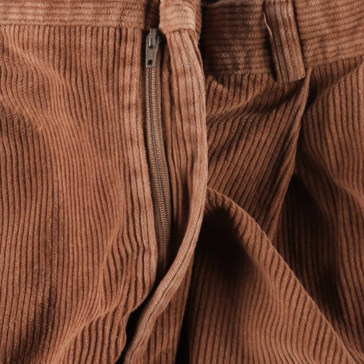 80s-90'S Orvis Two-Pleat Corduroy Pants, Made in USA, Men's W35 (approx.), Vintage cotton brown type Vintage Second Hand