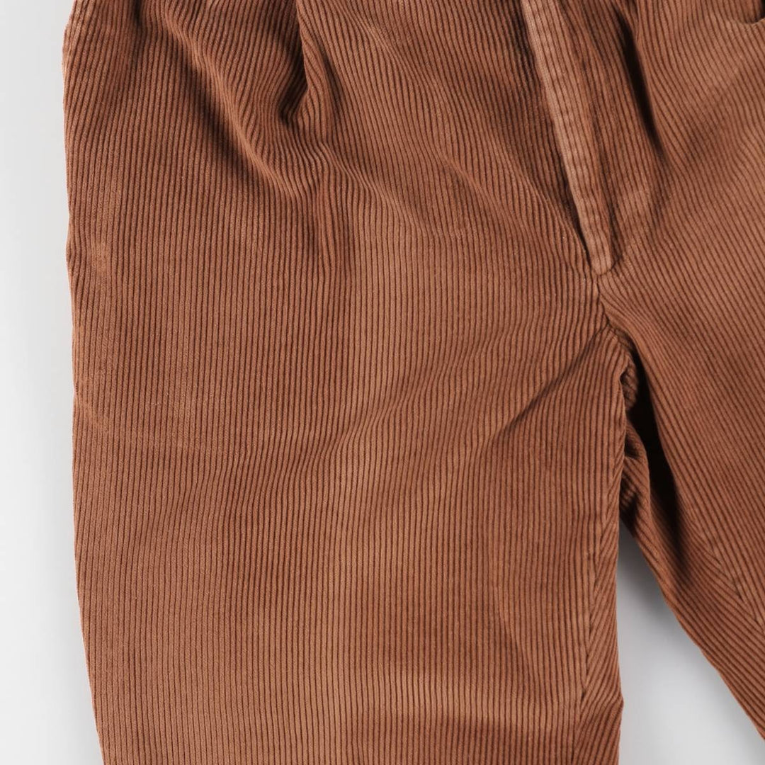 80s-90'S Orvis Two-Pleat Corduroy Pants, Made in USA, Men's W35 (approx.), Vintage cotton brown type Vintage Second Hand