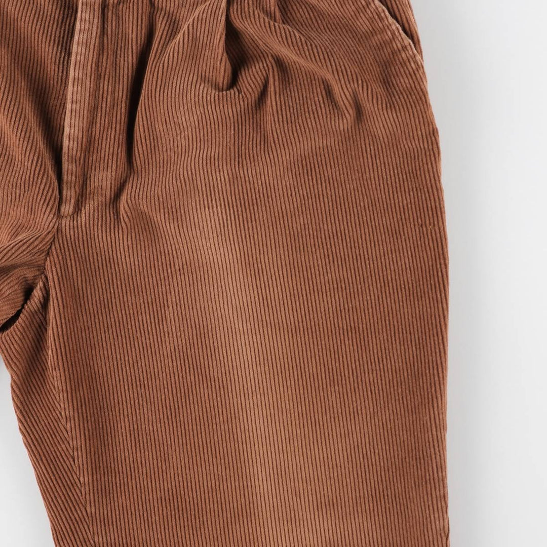 80s-90'S Orvis Two-Pleat Corduroy Pants, Made in USA, Men's W35 (approx.), Vintage cotton brown type Vintage Second Hand