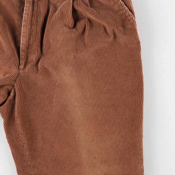 80s-90'S Orvis Two-Pleat Corduroy Pants, Made in USA, Men's W35 (approx.), Vintage cotton brown type Vintage Second Hand