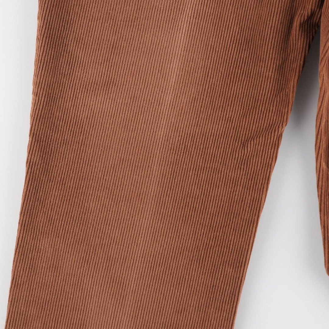 80s-90'S Orvis Two-Pleat Corduroy Pants, Made in USA, Men's W35 (approx.), Vintage cotton brown type Vintage Second Hand