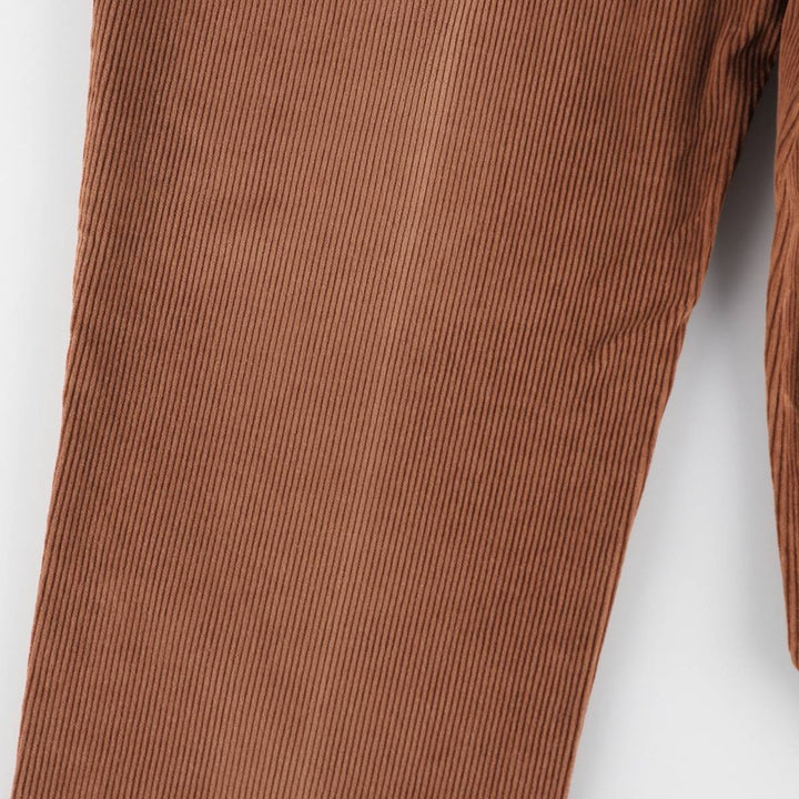 80s-90'S Orvis Two-Pleat Corduroy Pants, Made in USA, Men's W35 (approx.), Vintage cotton brown type Vintage Second Hand