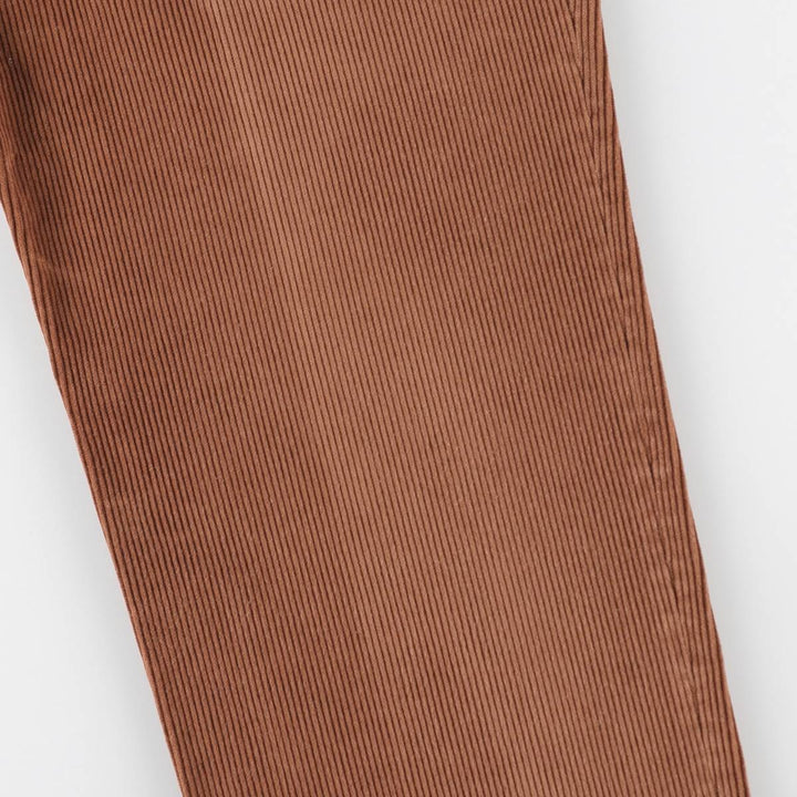 80s-90'S Orvis Two-Pleat Corduroy Pants, Made in USA, Men's W35 (approx.), Vintage cotton brown type Vintage Second Hand