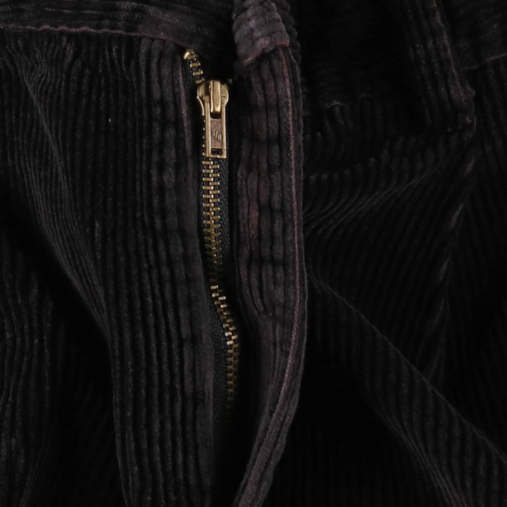 St. John's Bay two-pleat corduroy pants, men's size W36 (approx.) cotton black type Vintage Second Hand
