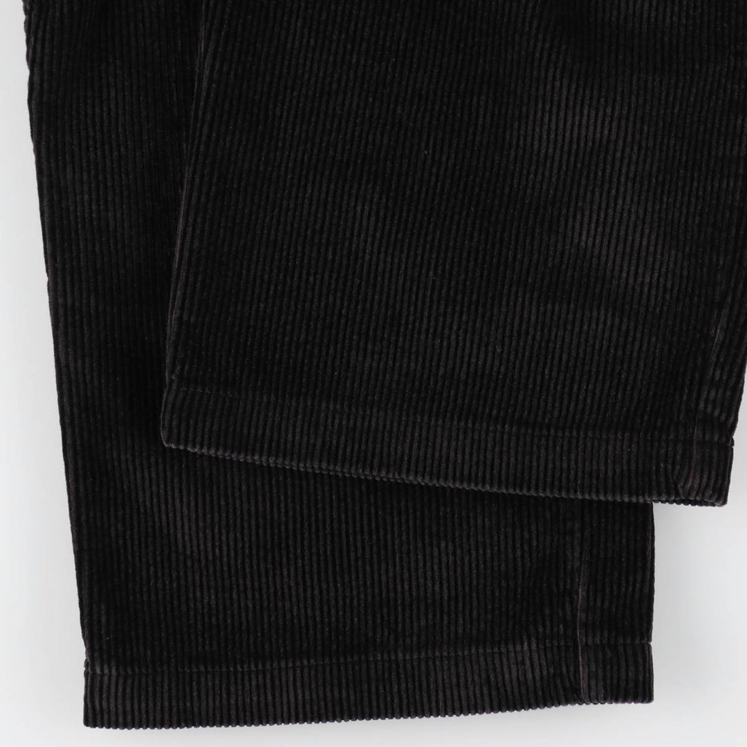 St. John's Bay two-pleat corduroy pants, men's size W36 (approx.) cotton black type Vintage Second Hand