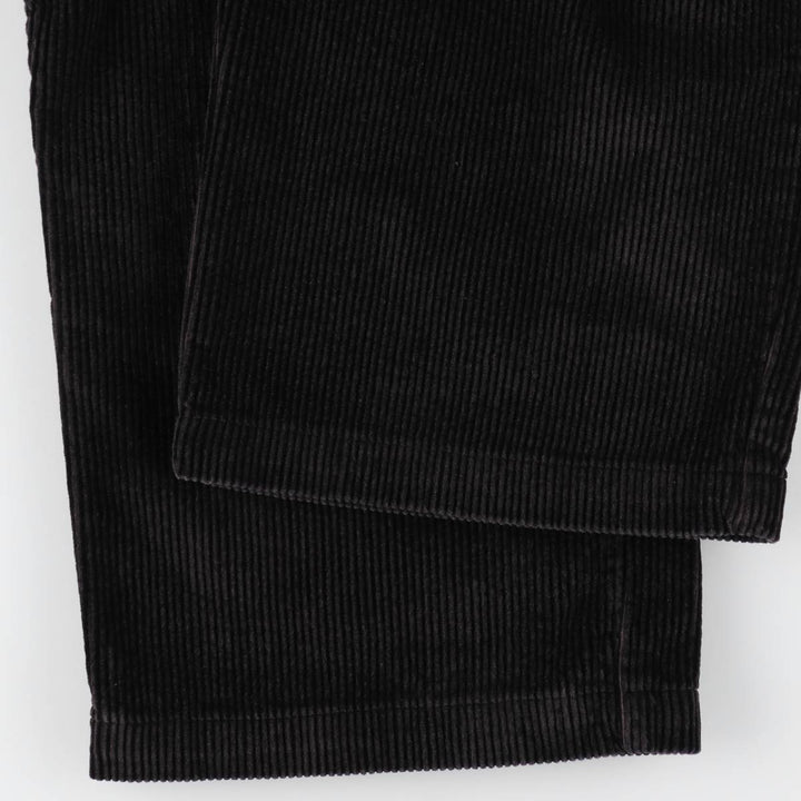 St. John's Bay two-pleat corduroy pants, men's size W36 (approx.) cotton black type Vintage Second Hand
