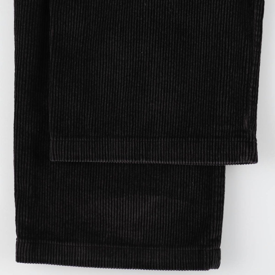 St. John's Bay two-pleat corduroy pants, men's size W36 (approx.) cotton black type Vintage Second Hand