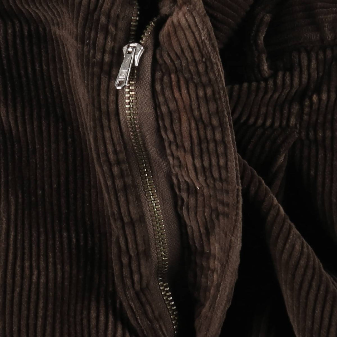 PULL and BEAR Two-Pleat Corduroy Pants, Men's Size W34 (approx.), Vintage unclear brown type Vintage Second Hand