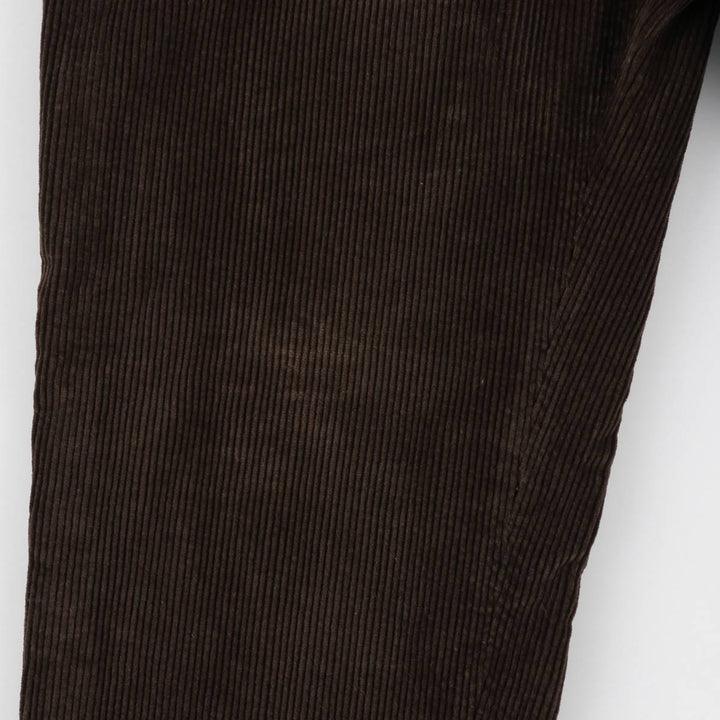 PULL and BEAR Two-Pleat Corduroy Pants, Men's Size W34 (approx.), Vintage unclear brown type Vintage Second Hand