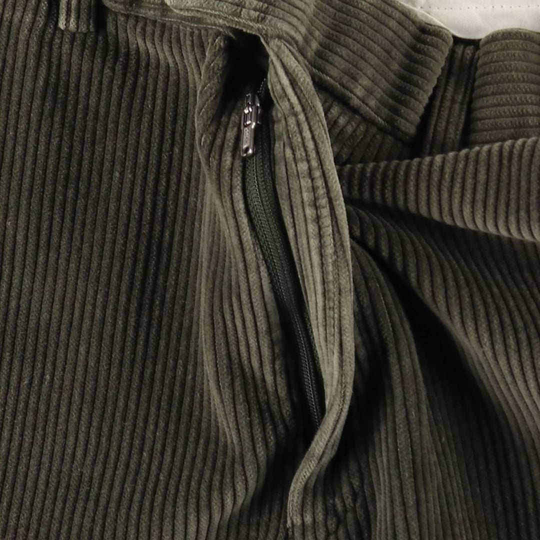 MARKS AND SPENCER ST MICHAEL Corduroy Pants, Made in England, Men's, Size W36 cotton Green type dark green Vintage Second Hand
