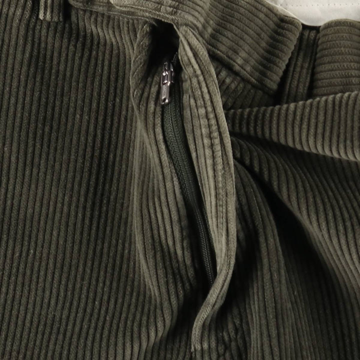 MARKS AND SPENCER ST MICHAEL Corduroy Pants, Made in England, Men's, Size W36 cotton Green type dark green Vintage Second Hand