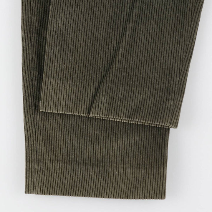 MARKS AND SPENCER ST MICHAEL Corduroy Pants, Made in England, Men's, Size W36 cotton Green type dark green Vintage Second Hand
