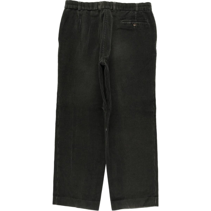 St. Michael corduroy pants, made in England, men's size W36 (approx.). cotton Khaki type sage green Vintage Second Hand