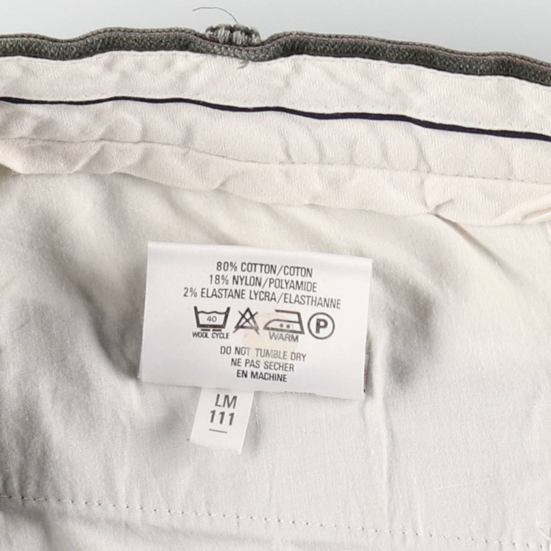 St. Michael corduroy pants, made in England, men's size W36 (approx.). cotton Khaki type sage green Vintage Second Hand