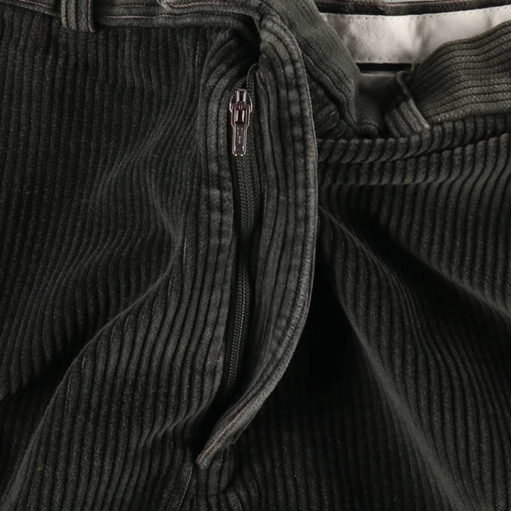 St. Michael corduroy pants, made in England, men's size W36 (approx.). cotton Khaki type sage green Vintage Second Hand