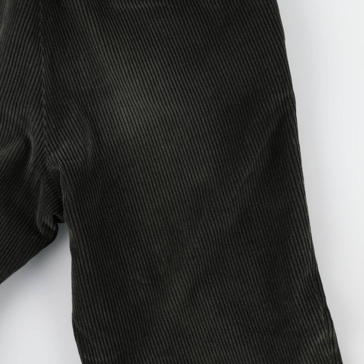 St. Michael corduroy pants, made in England, men's size W36 (approx.). cotton Khaki type sage green Vintage Second Hand