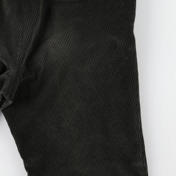 St. Michael corduroy pants, made in England, men's size W36 (approx.). cotton Khaki type sage green Vintage Second Hand