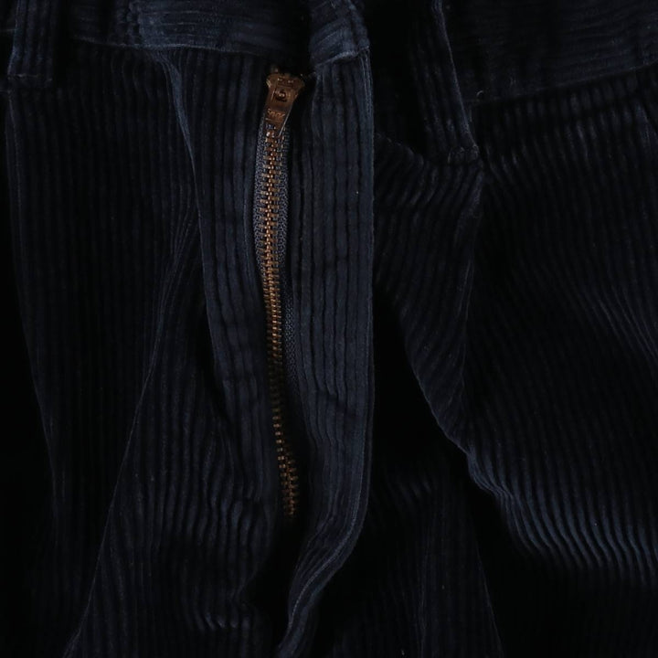 CHARTER CLUB CLUB ROOM Two-Pleat Corduroy Pants, Men's Size W33 (approx.) cotton navy blue type Vintage Second Hand