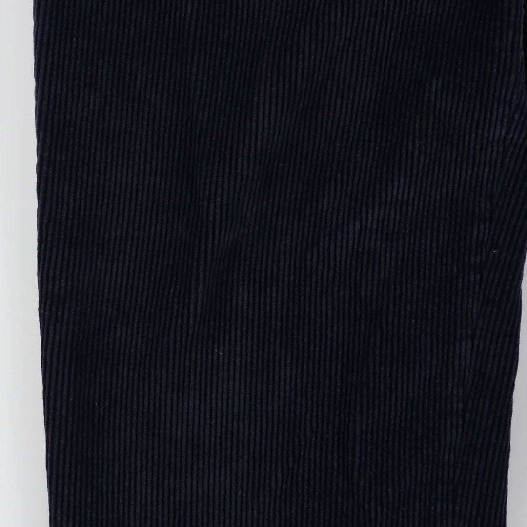 CAIRNS Two-Pleat Corduroy Pants, Made in France, Men's Size W31 (approx.) cotton navy blue type Vintage Second Hand