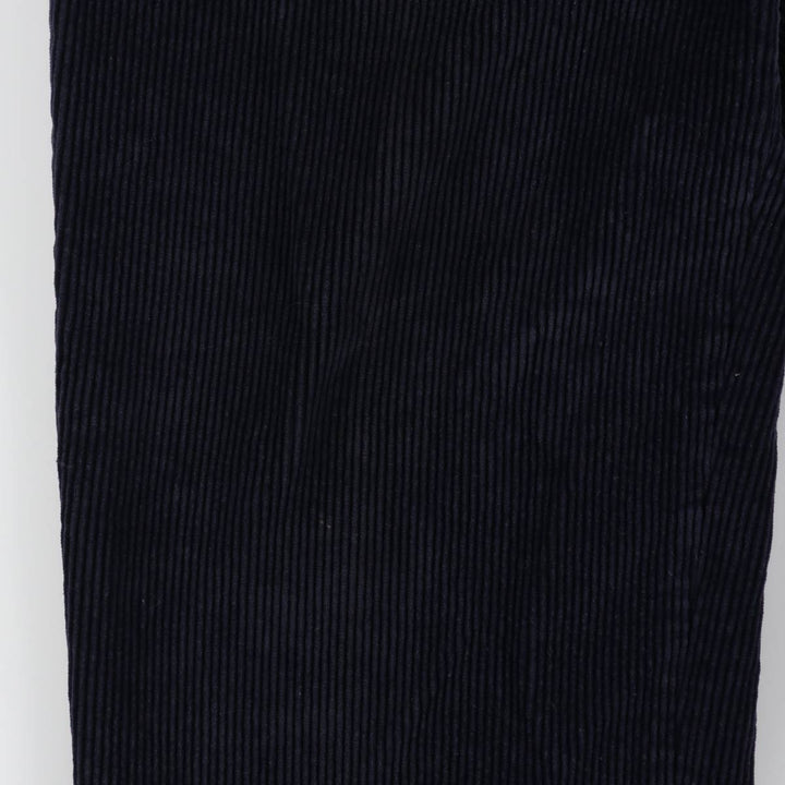 CAIRNS Two-Pleat Corduroy Pants, Made in France, Men's Size W31 (approx.) cotton navy blue type Vintage Second Hand