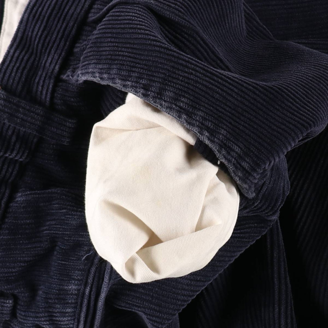 2000'S Orvis Two-pleat Corduroy Pants, Men's, Size W36 cotton navy blue type Vintage Second Hand