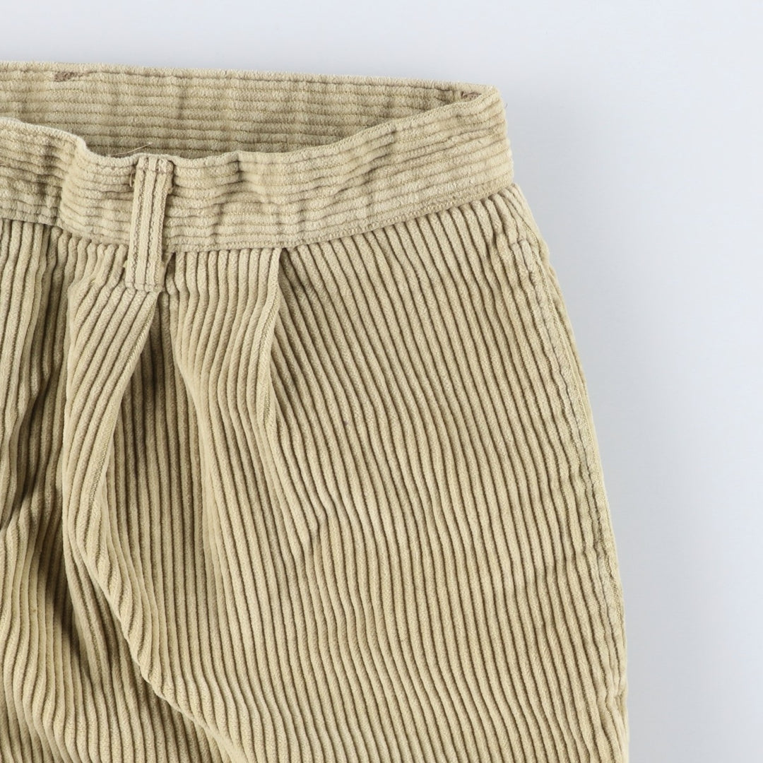 Dockers khakis two-pleat wide-wale corduroy pants, men's size W35 (approx.) unclear Beige type Vintage Second Hand