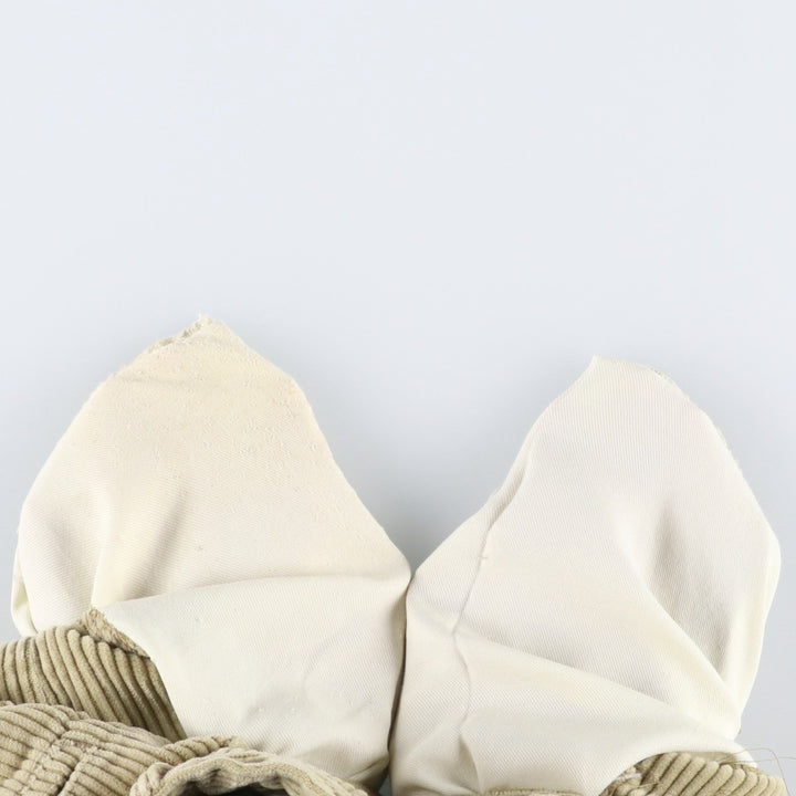 Dockers khakis two-pleat wide-wale corduroy pants, men's size W35 (approx.) unclear Beige type Vintage Second Hand