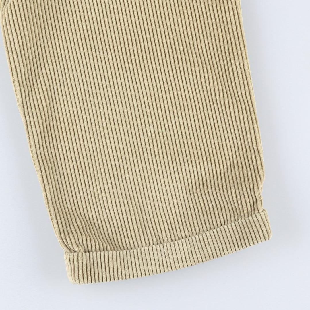 Dockers khakis two-pleat wide-wale corduroy pants, men's size W35 (approx.) unclear Beige type Vintage Second Hand