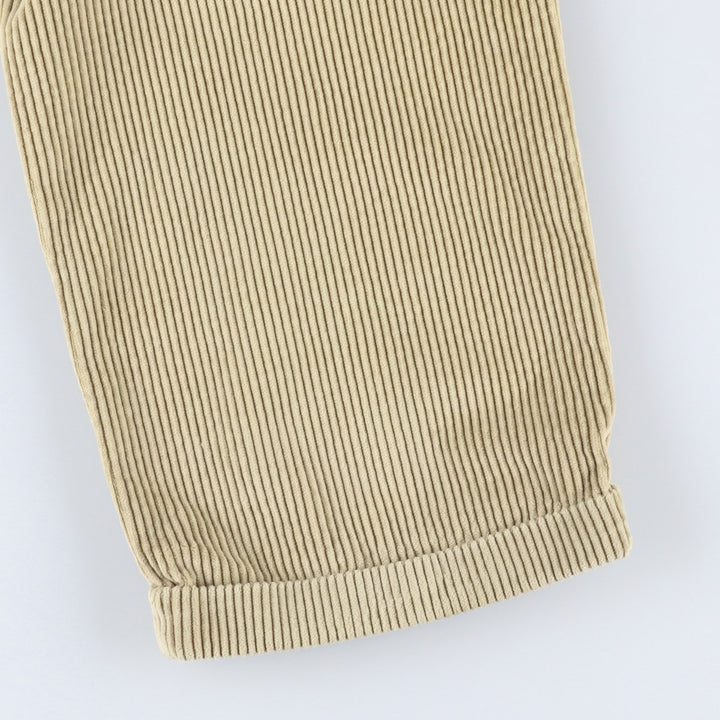 Dockers khakis two-pleat wide-wale corduroy pants, men's size W35 (approx.) unclear Beige type Vintage Second Hand