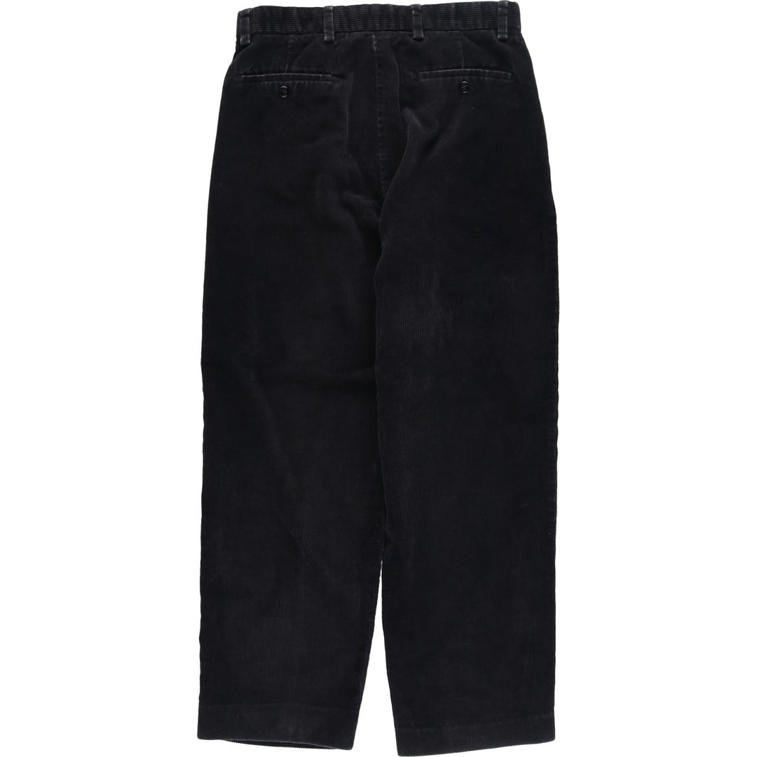 2000'S Dockers Recode Two-Pleated Corduroy Pants, Men's, Size W31 cotton black type Vintage Second Hand
