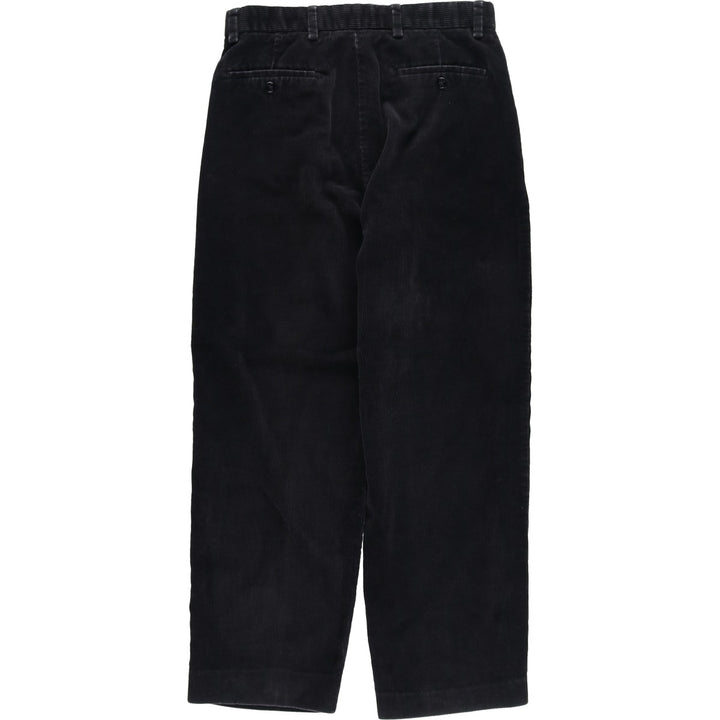 2000'S Dockers Recode Two-Pleated Corduroy Pants, Men's, Size W31 cotton black type Vintage Second Hand
