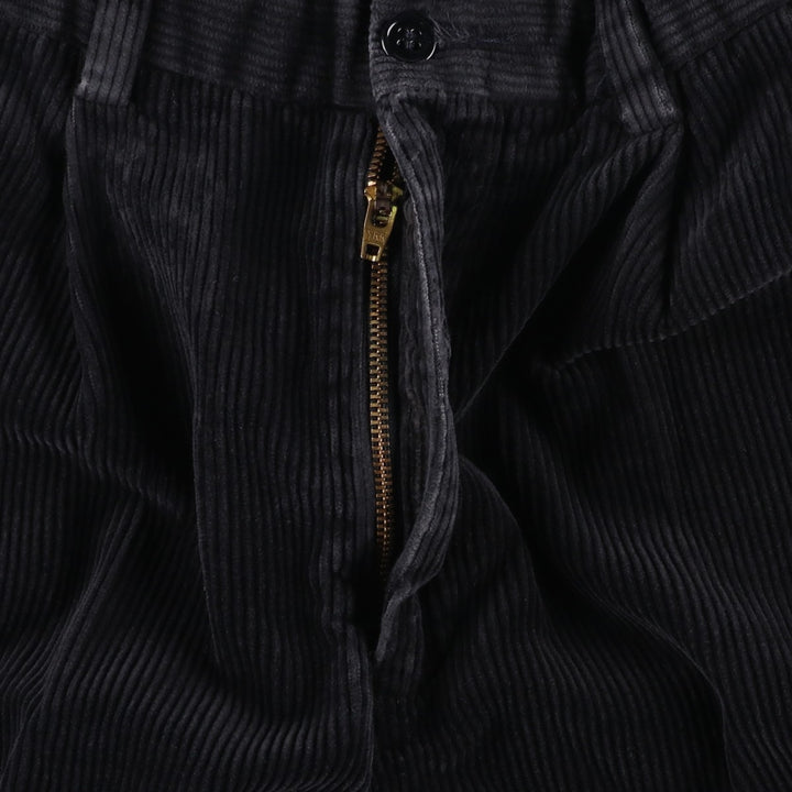 2000'S Dockers Recode Two-Pleated Corduroy Pants, Men's, Size W31 cotton black type Vintage Second Hand