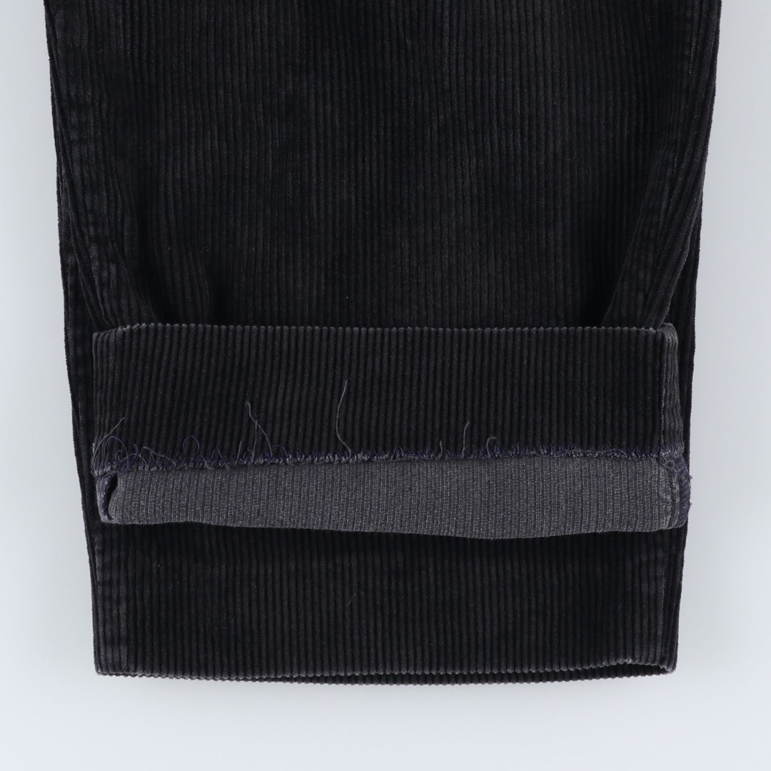 2000'S Dockers Recode Two-Pleated Corduroy Pants, Men's, Size W31 cotton black type Vintage Second Hand