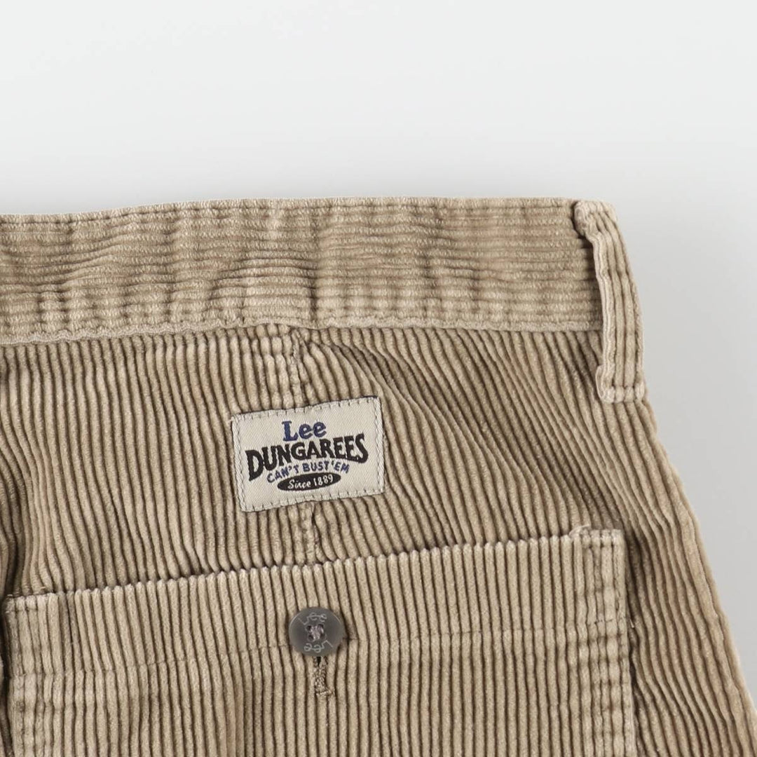 Lee DUNGAREES corduroy pants, men's size W32 (approx.) cotton Beige type Vintage Second Hand