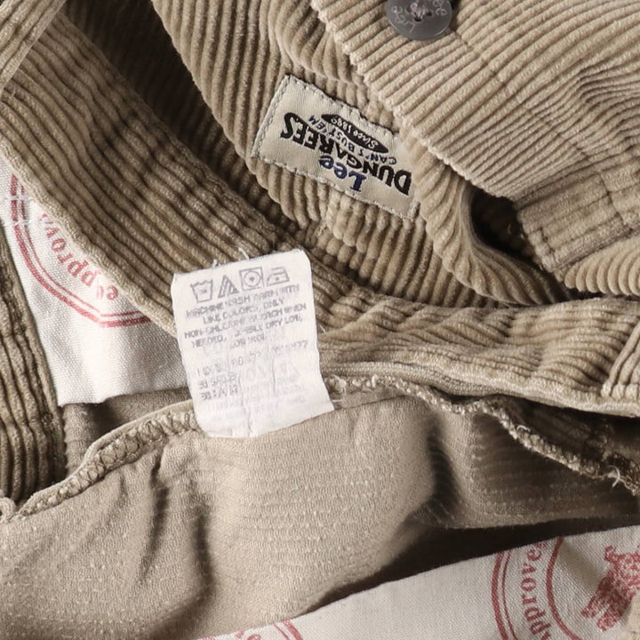 Lee DUNGAREES corduroy pants, men's size W32 (approx.) cotton Beige type Vintage Second Hand